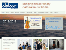 Tablet Screenshot of debutatlantic.ca